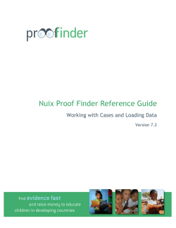 Nuix Proof Finder Reference Guide