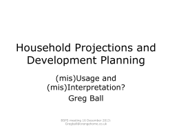 Household formation - Greg Ball