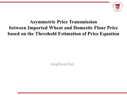 Asymmetric Price Transmission Between Imported Wheat And