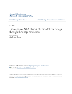 Estimation of NBA players` offense/defense ratings through