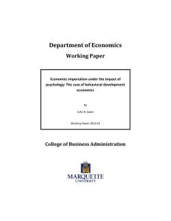 Economics Imperialism under the Impact of Psychology