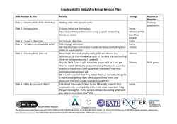 Training Session plan