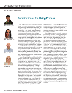 Gamification of the Hiring Process