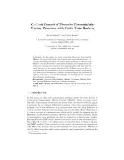 Optimal Control of Piecewise Deterministic Markov Processes with