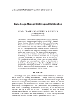 Game Design Through Mentoring and Collaboration