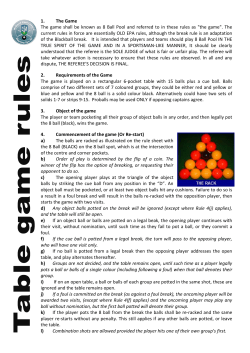 The current rules in