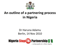 An outline of the partnering process in Nigeria