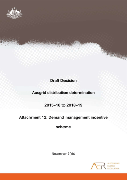 Draft decision Ausgrid distribution determination &ndash; Attachment 12