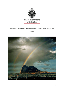 national dementia vision and strategy for gibraltar 2015