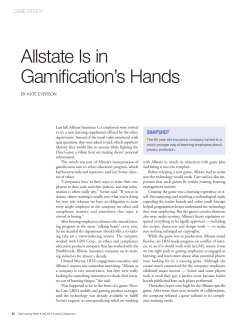 Allstate Is in Gamification`s Hands