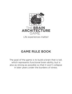 GAME RULE BOOK - The Brain Architecture Game
