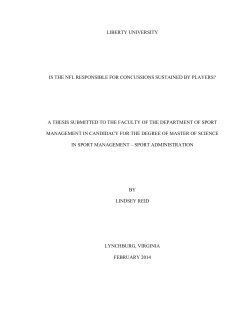 Is the NFL Responsible for Concussions Sustained by Players?
