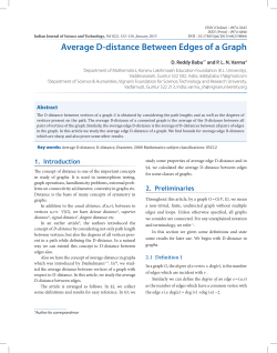 Average D-distance Between Edges of a Graph