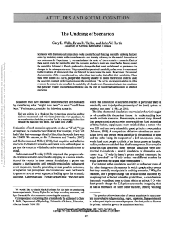 (1987). The undoing of scenarios. Journal of Personality and