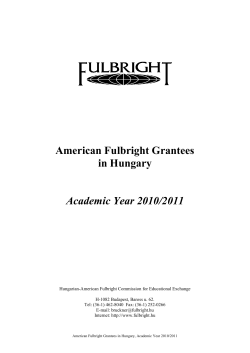 American Fulbright Grantees
