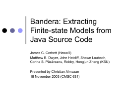 Bandera: Extracting Finite-state Models from Java Source Code