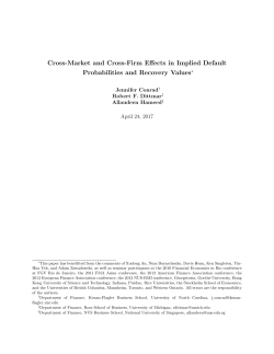 Cross-Market and Cross-Firm Effects in Implied Default Probabilities