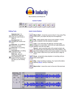 Audacity Tutorial