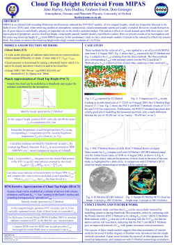 Cloud Top Height Retrieval From MIPAS