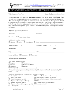 prenatal - Maternity Care Coalition