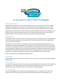 So you want to host a Come Try Ringette