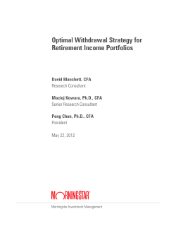 Optimal Withdrawal Strategy for Retirement Income