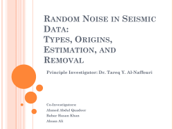 Random Noise in Seismic Data: Types, Origins, Estimation, and