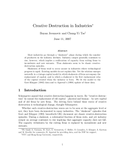 Creative Destruction in Industries