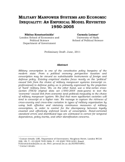 military manpower systems and foreign policy: an empirical
