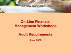 Audit Requirements