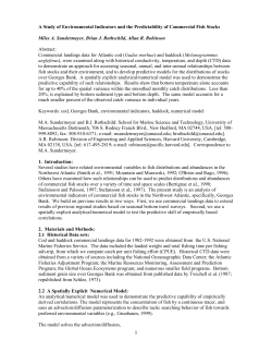 A Study of Environmental Indicators and the Predictability of