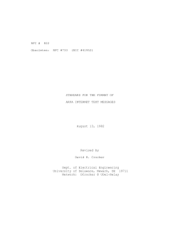 RFC 822