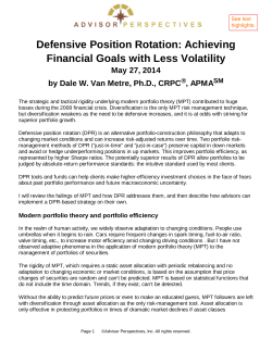 Defensive Position Rotation: Achieving Financial