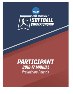 2016-17 Preliminary Round Participant Manual