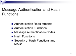 Authentication