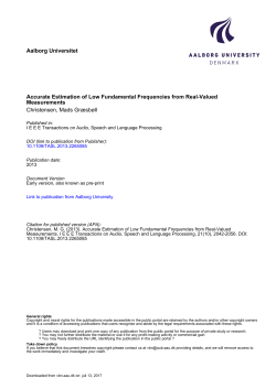 paper - Forskningsportal, Aalborg Universitet