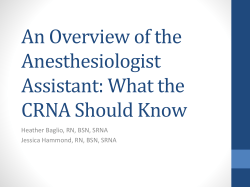 CRNA AA - York College of PA Wellspan Health Nurse Anesthetist