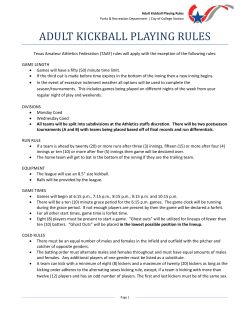 adult kickball playing rules