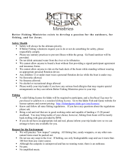 Better Fishing Ministries exists to develop a passion for the outdoors