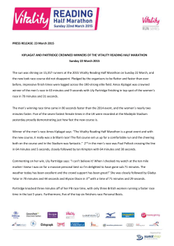 kiplagat and partridge crowned winners of the vitality reading half