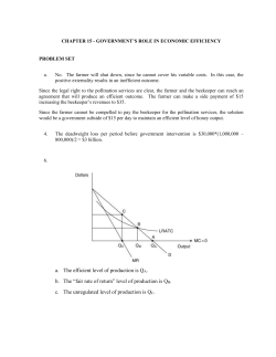 chapter 15 - government`s role in economic efficiency