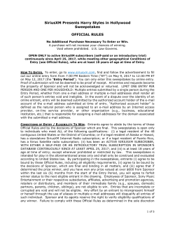 R-SXM Presents Harry Styles