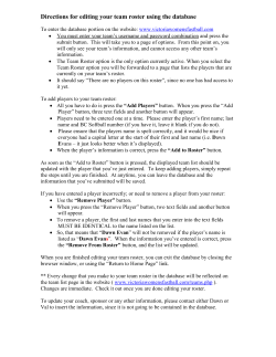 How to Add Names to Your Team Roster