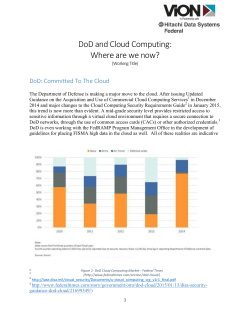 DoD and Cloud Computing: Where are we now?