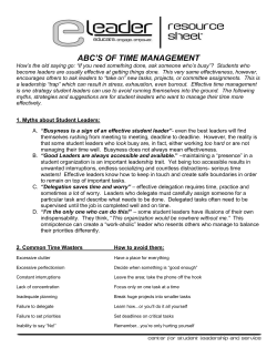 abc`s of time management