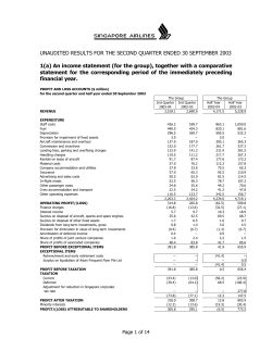 half-year and full year results