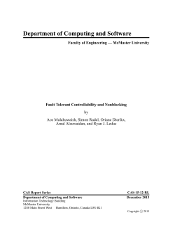 Department of Computing and Software