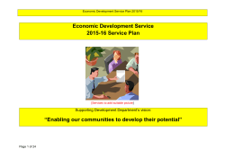 Directorate Plan Template - Shetland Islands Council