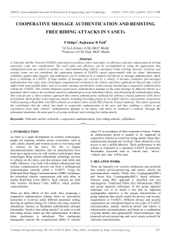 cooperative message authentication and resisting free riding