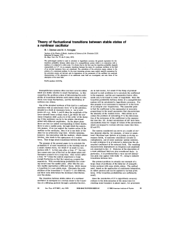 Theory of fluctuational transitions between stable states of a